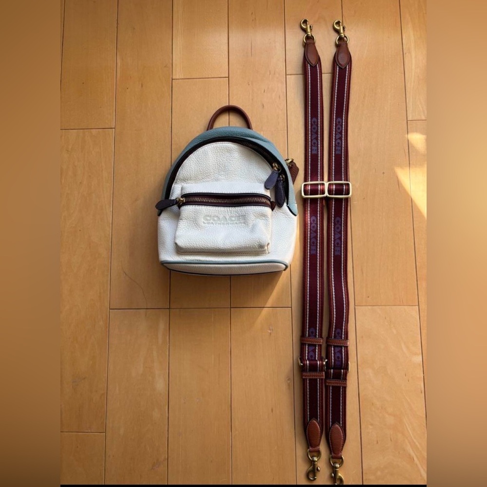 Coach Charter Backpack 18 In Colorblock. - Picture 5 of 5